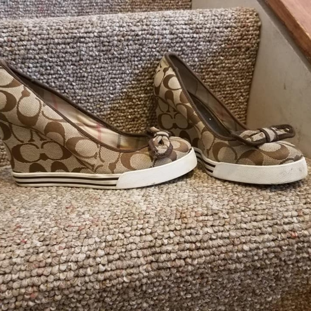 Coach Wedges Sz 5.5